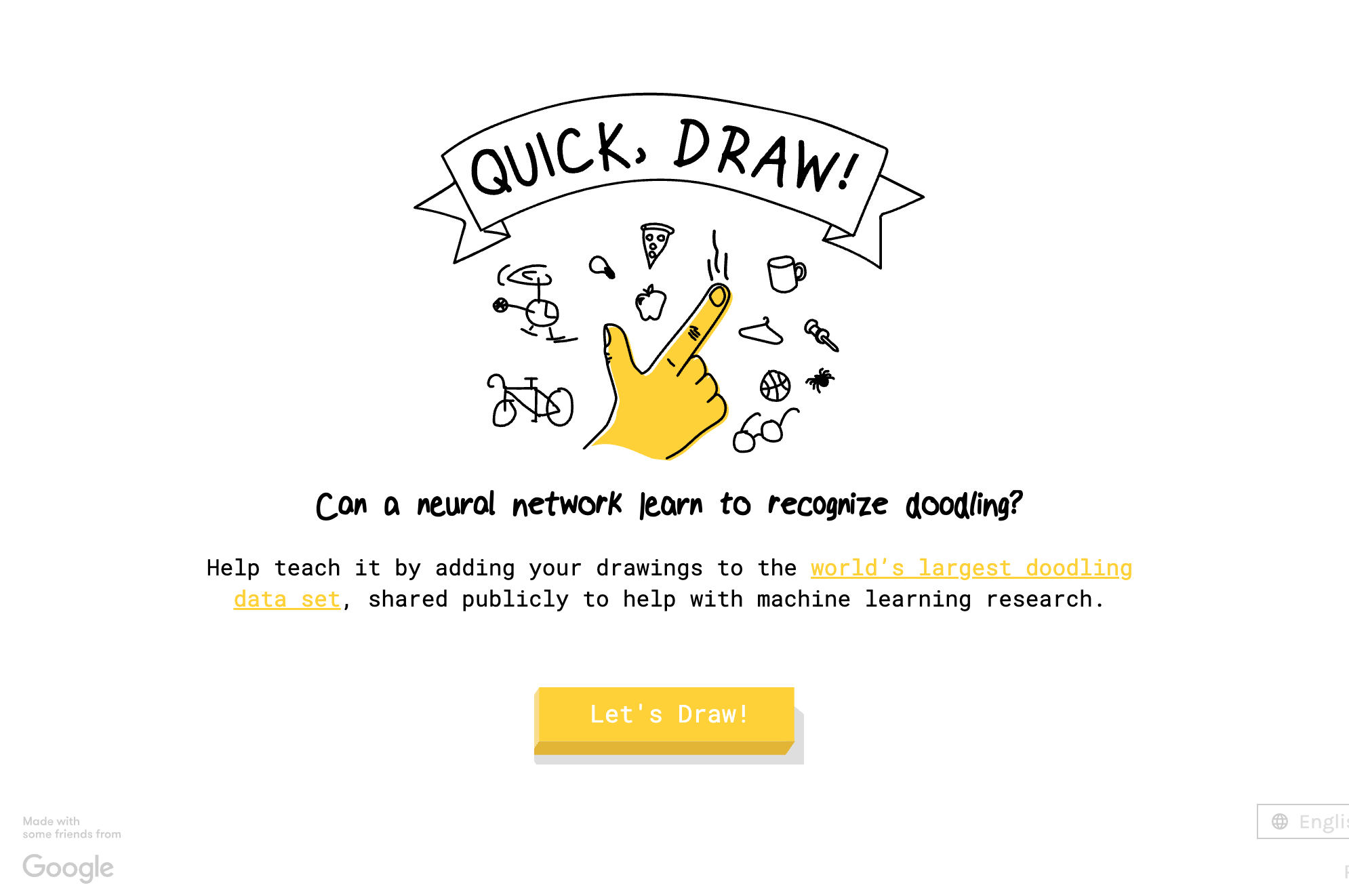 Google's Quick, Draw! — an example of the kind of hands-on AI activity Explorers will use
